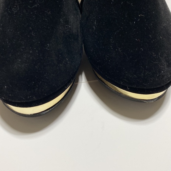 Black boots unworn with gold trim size 40 - Picture 4 of 11